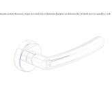 Brass door handle on a rosette Atworth