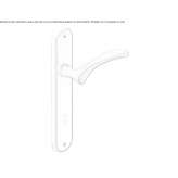 Klamka mosiężna na szyldzie z zamkiem Sulucem