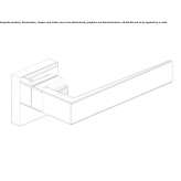 Brass door handle on a rosette Bregenz