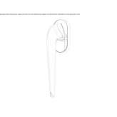 Brass window handle on a rosette Grabica