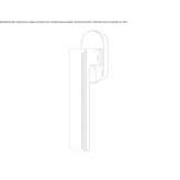 Metal window handle on a rosette Murra