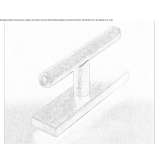 Brass door handle/window handle Ronsecco