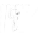 Window handle with lock Leyton