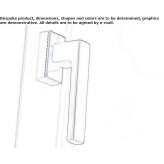 Aluminum window handle on the back plate Cricket