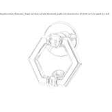 Brass door knocker Vimpeli