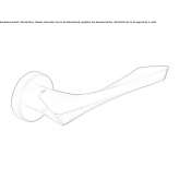 Klamka mosiężna na rozecie Gamprin