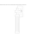 Mosiężna klamka okienna na rozecie Layo