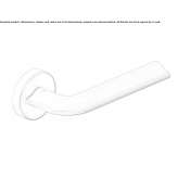 Klamka mosiężna na rozecie Ansonia