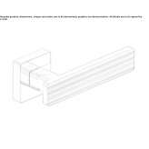 Klamka mosiężna na rozecie Syracuse