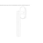 Stainless steel window handle on a rosette Sorsele