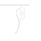 Brass window handle on a rosette Dizy