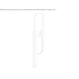 Metal window handle on the back plate Skore