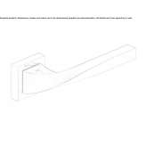 Klamka mosiężna na rozecie Redziny