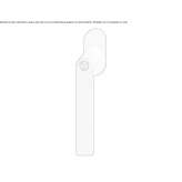 Aluminum window handle with rosette lock Almozara