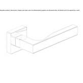 Klamka mosiężna na rozecie Soresina