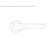 Stainless steel handle on a rosette Alaca
