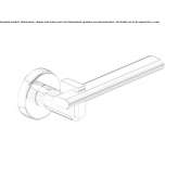 Klamka mosiężna na rozecie Bucak