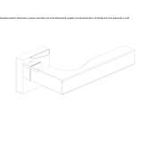 Klamka mosiężna na rozecie Leki