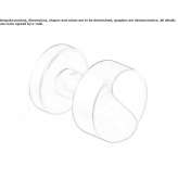 Brass door knob Troia