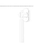 Brass window handle on a rosette Tilleur