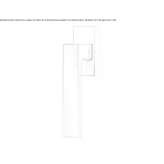 Brass window handle on a rosette Bomarzo