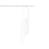 Brass window handle on the back plate Eisingen