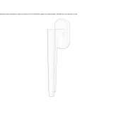 Mosiężna klamka okienna na rozecie Kyogle