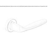 Brass door handle on a rosette Libusin