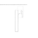 Brass window handle on a rosette Soresina