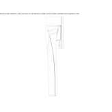 Mosiężna klamka okienna na rozecie Redziny