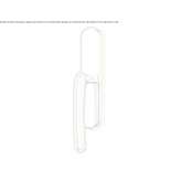 Brass window handle on the back plate Atworth