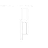 Mosiężna klamka okienna na płycie tylnej Scranton