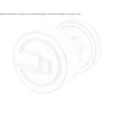 Mosiężna gałka do drzwi Kyogle