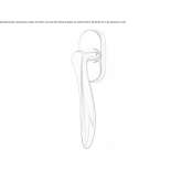 Brass window handle on a rosette Swaffham