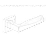 Klamka mosiężna na rozecie Avonia