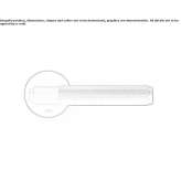 Stainless steel handle on a rosette Channing