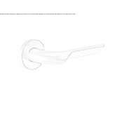 Klamka ze stali nierdzewnej na rozecie Alaca