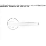 Metal handle on a rosette Fyfield