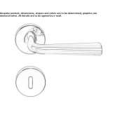 Brass handle on a rosette with a lock Theillay