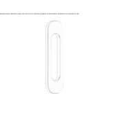 Recessed brass door handle Theillay