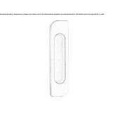 Recessed brass door handle Theillay