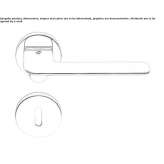 Cromall® handle on a rosette with a lock Theillay