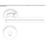 Brass door handle on a rosette Theillay