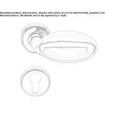 Cromall® handle on rosette Theillay