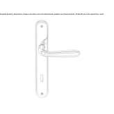 Cromall® handle on the backplate Theillay