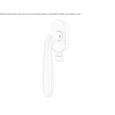 DK Cromall® window handle with rosette lock Theillay