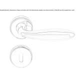 Cromall® handle on rosette Theillay