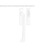 Brass handle for sliding windows Theillay