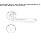 Cromall® handle on rosette Theillay