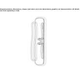 Brass window handle on the back plate Theillay